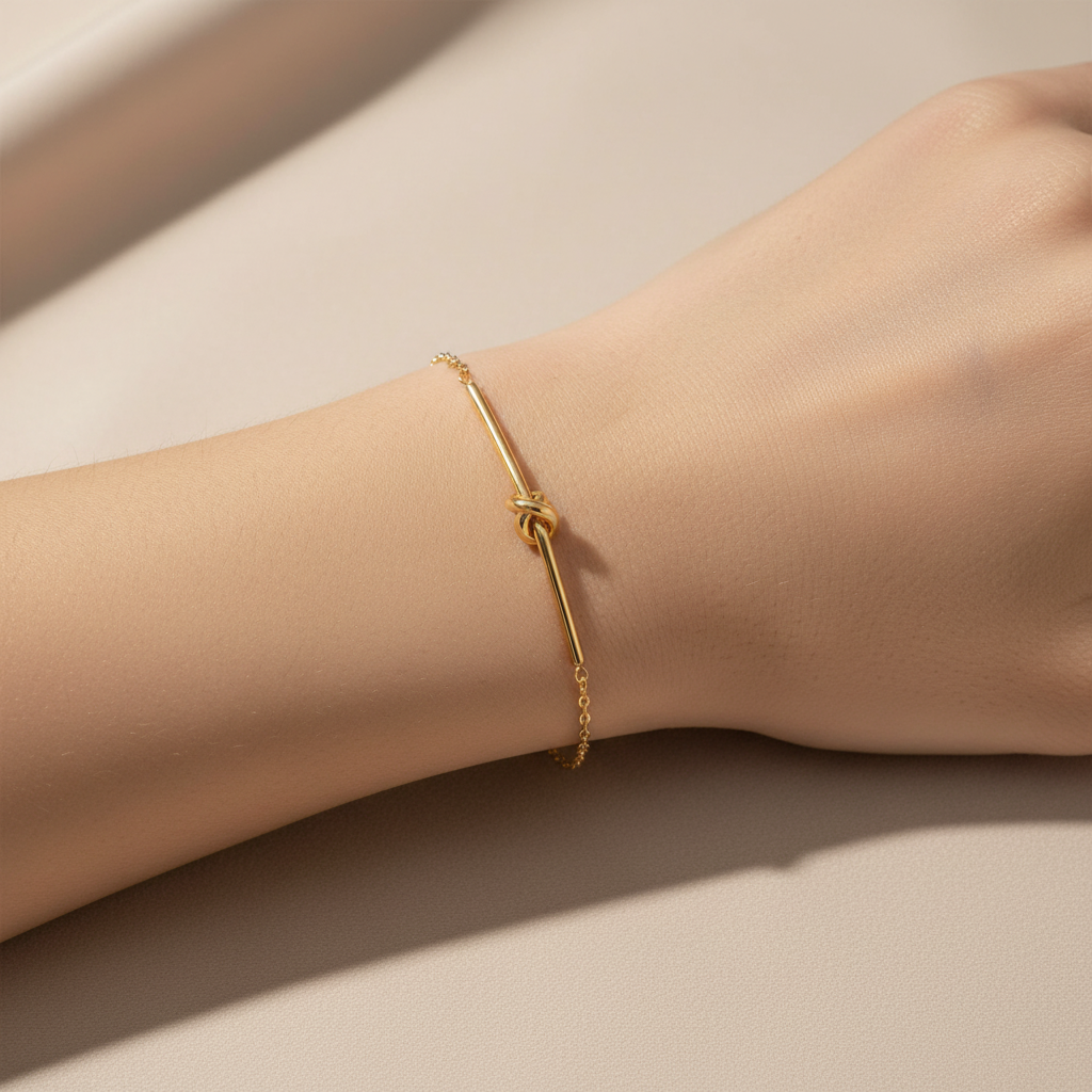Bracelet Barre Nœud Torsadé