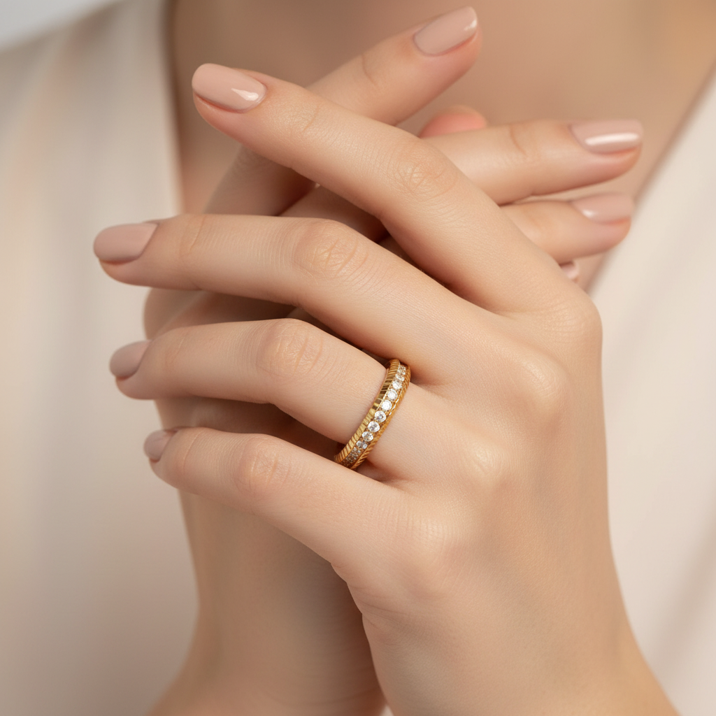 Bague Rangée Étincelante