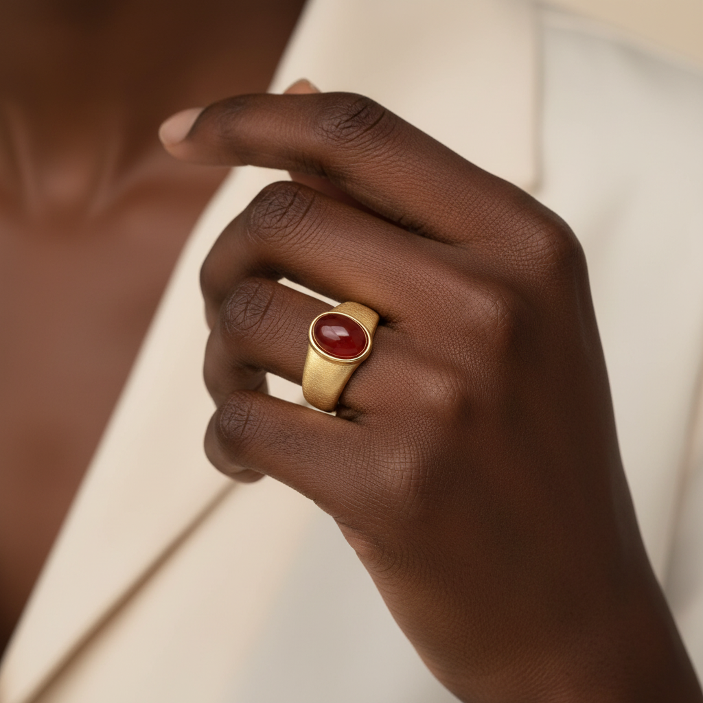 Bague Couronne Cramoisi