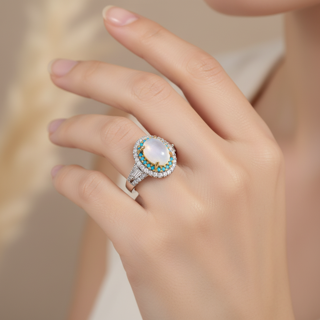 Bague Halo Mystique