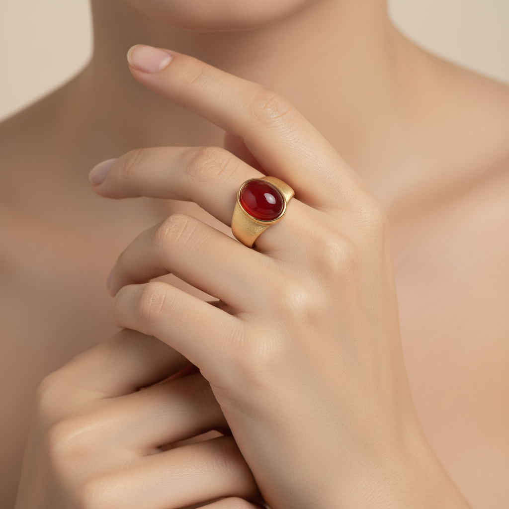 Bague Couronne Cramoisi