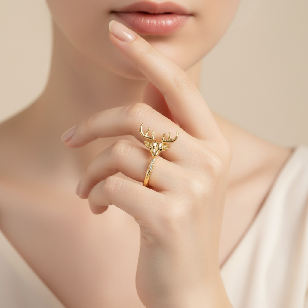 Bague Cerf de la Forêt Enchantée