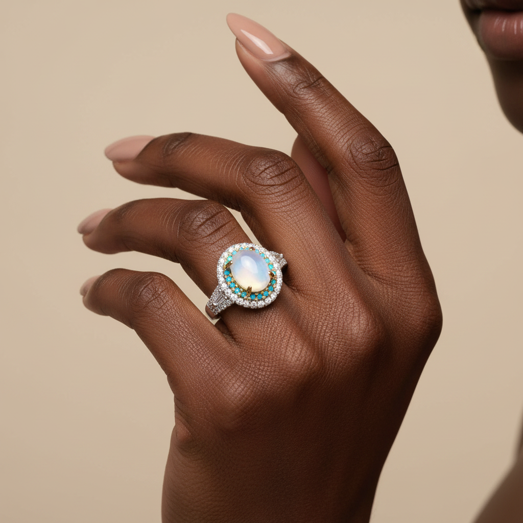 Bague Halo Mystique