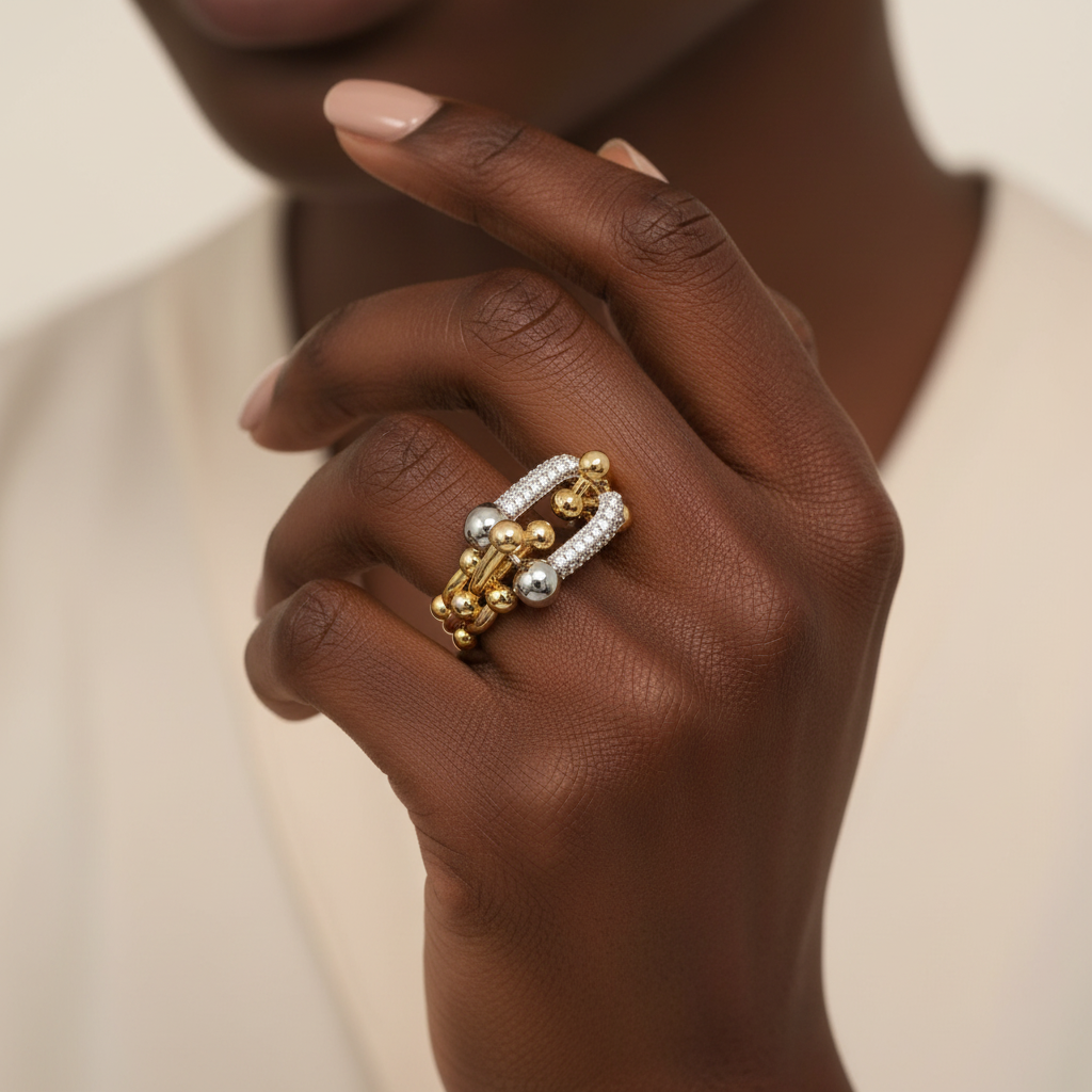 Bague Puissante à Maillons