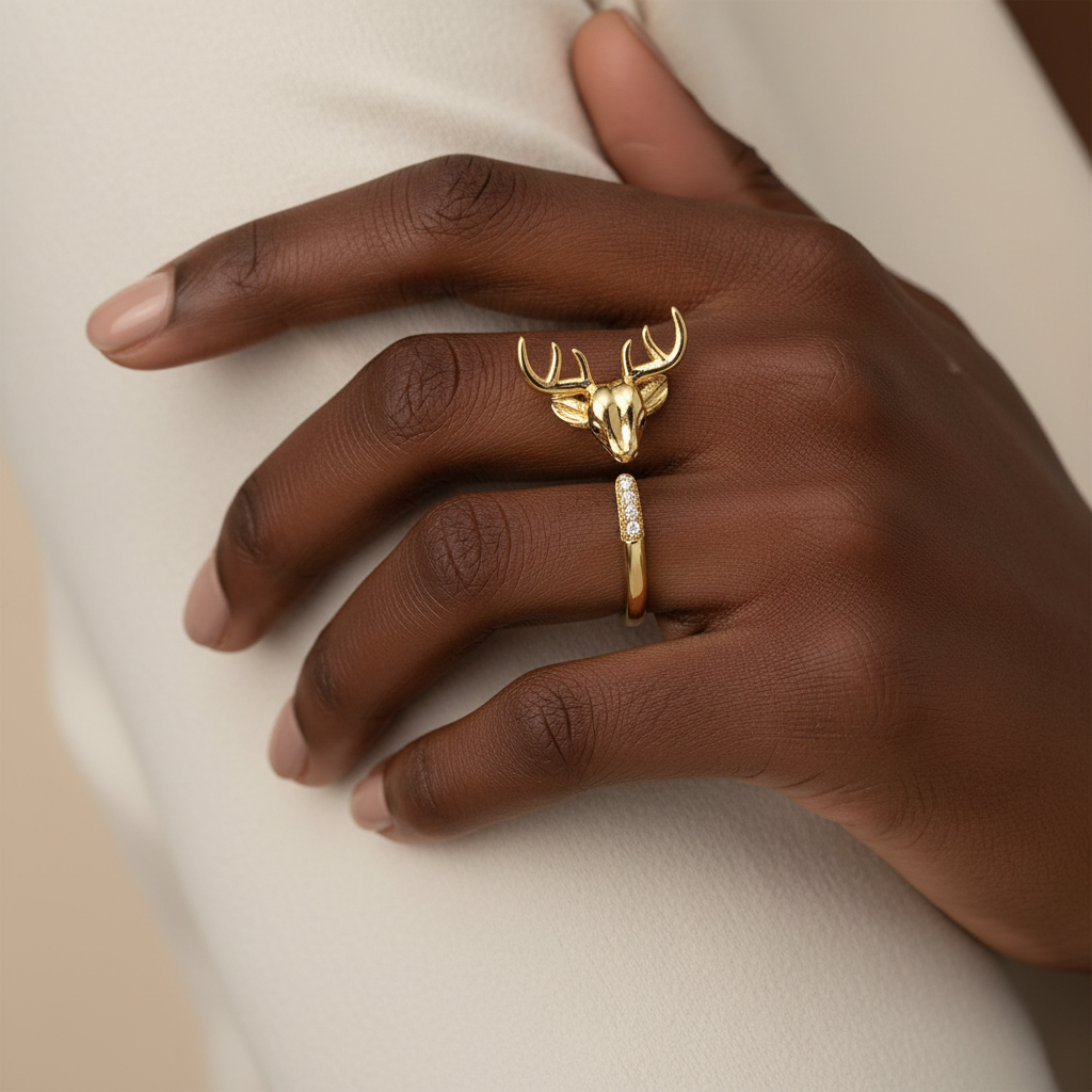 Bague Cerf de la Forêt Enchantée