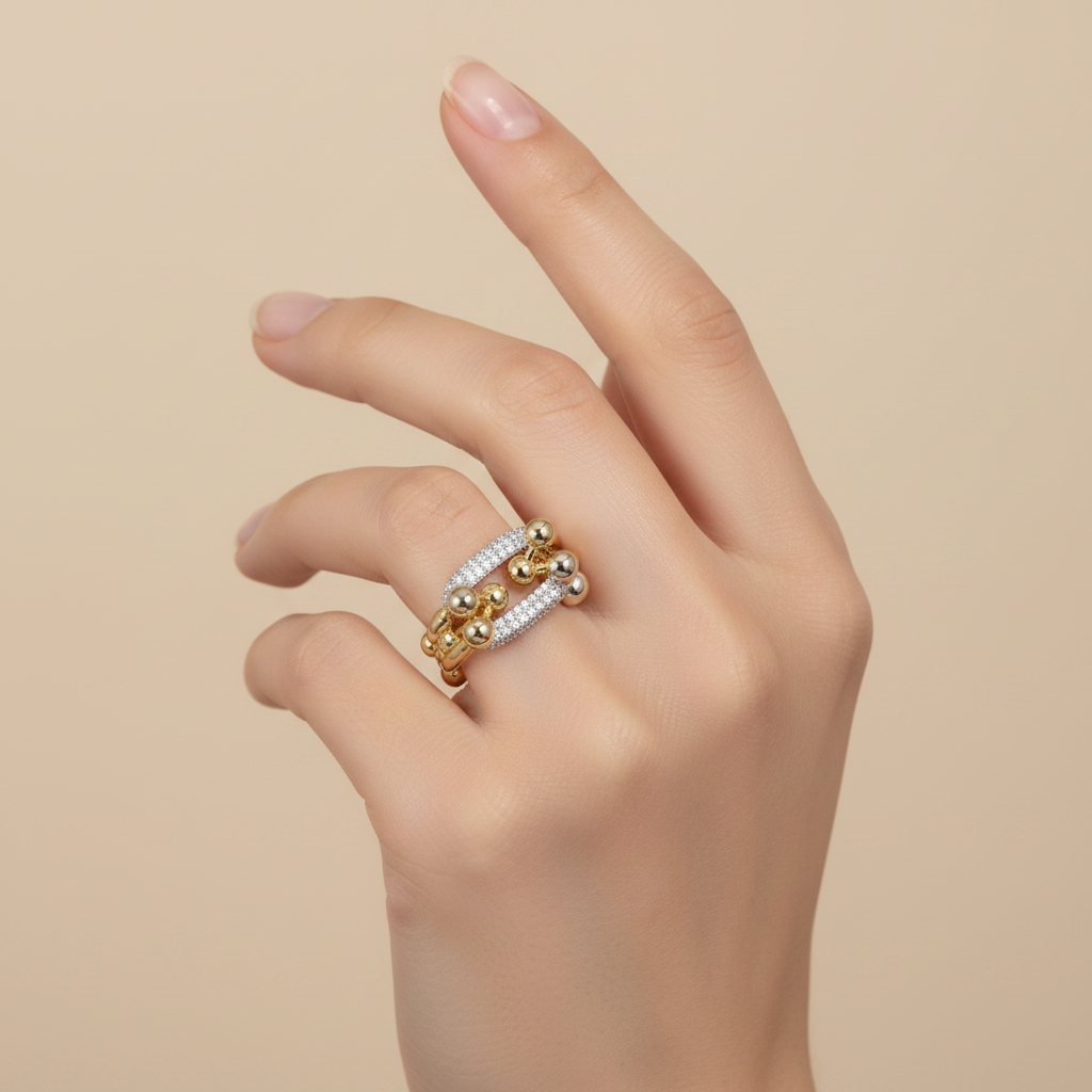 Bague Puissante à Maillons