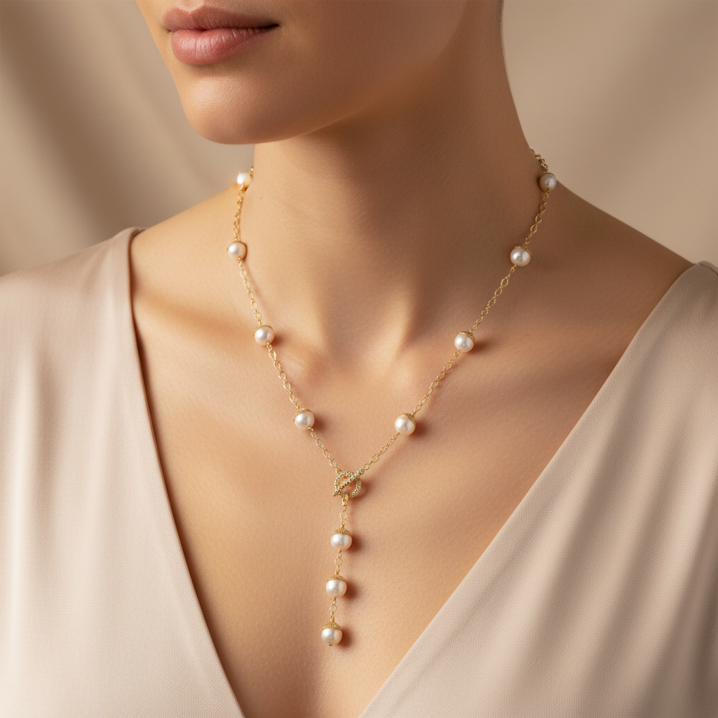 Lifestyle collier station perles baroques